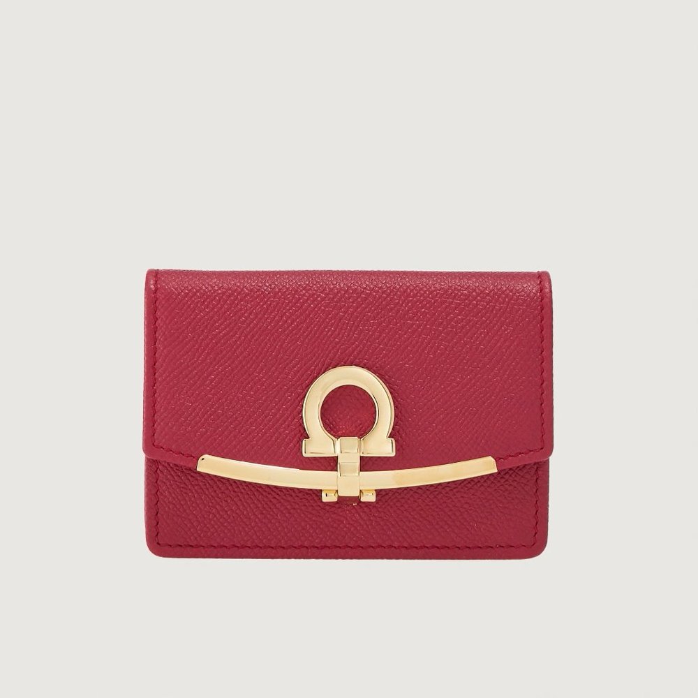 FERRAGAMO GANCINI BUSINESS CARD HOLDER